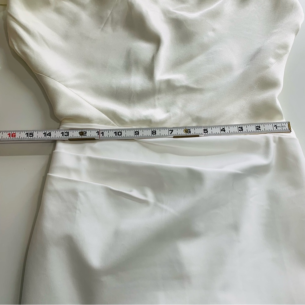 SHONA JOY Dillon Cowl Neck Maxi Dress in Seabreeze White Size 4 - Picture 13 of 16